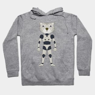 Futuristic robot android tiger Hoodie